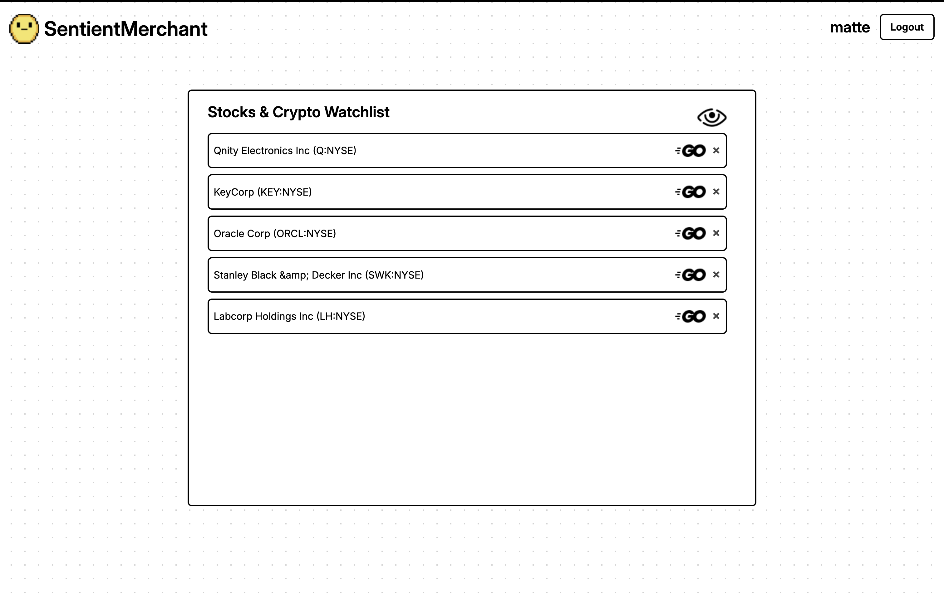 SentientMerchant - Screenshot 3 showing product features and functionality