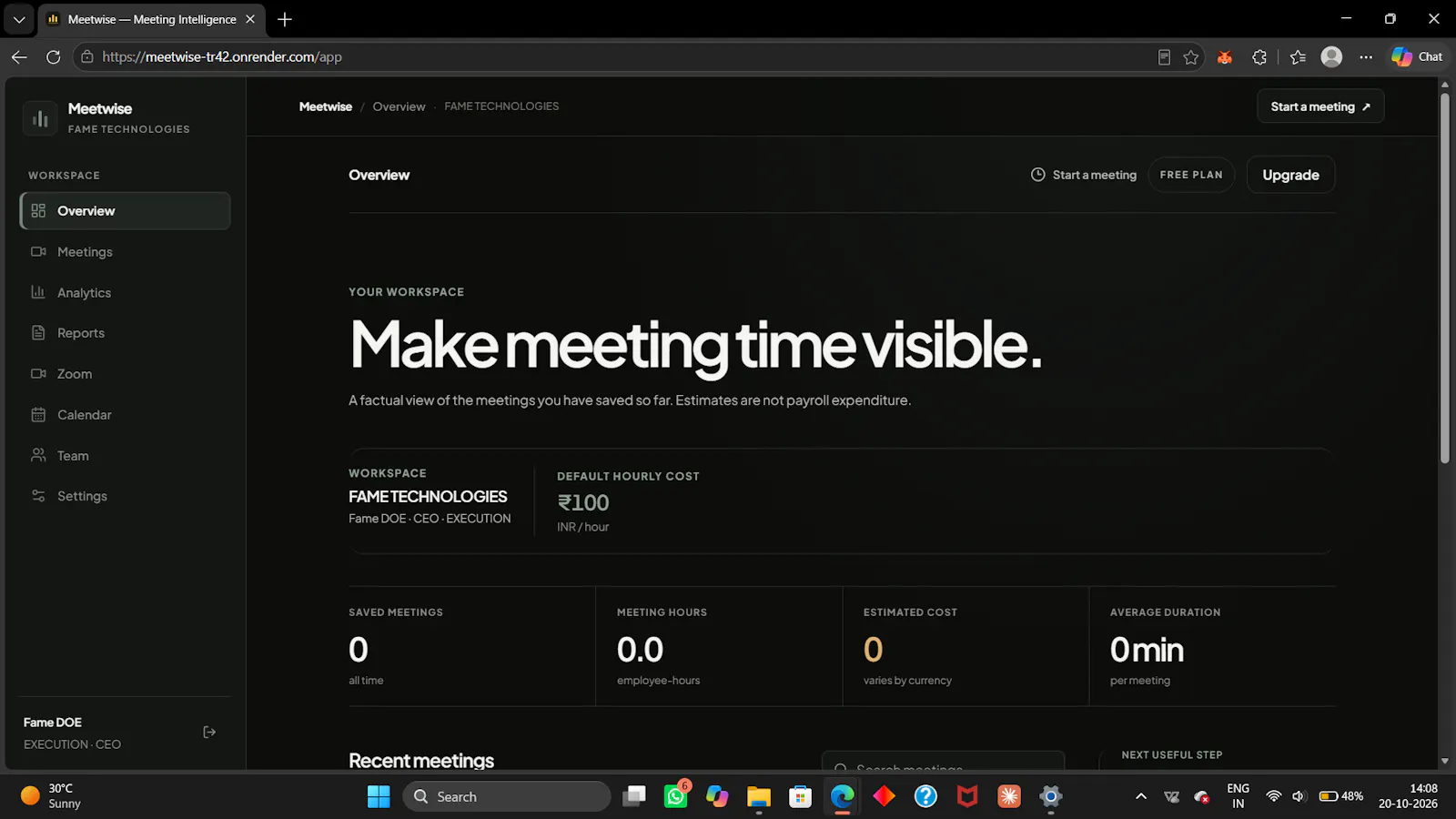 Meetwise screenshot 3