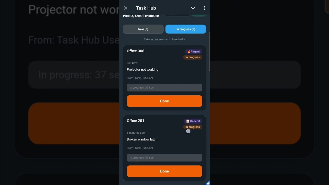 Task Hub gallery image