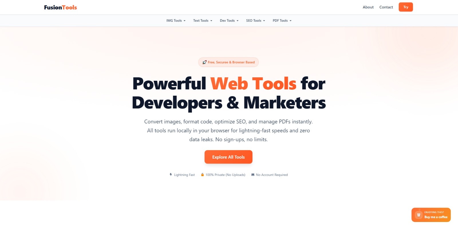 FusionTools Fast Online Web Tools gallery image