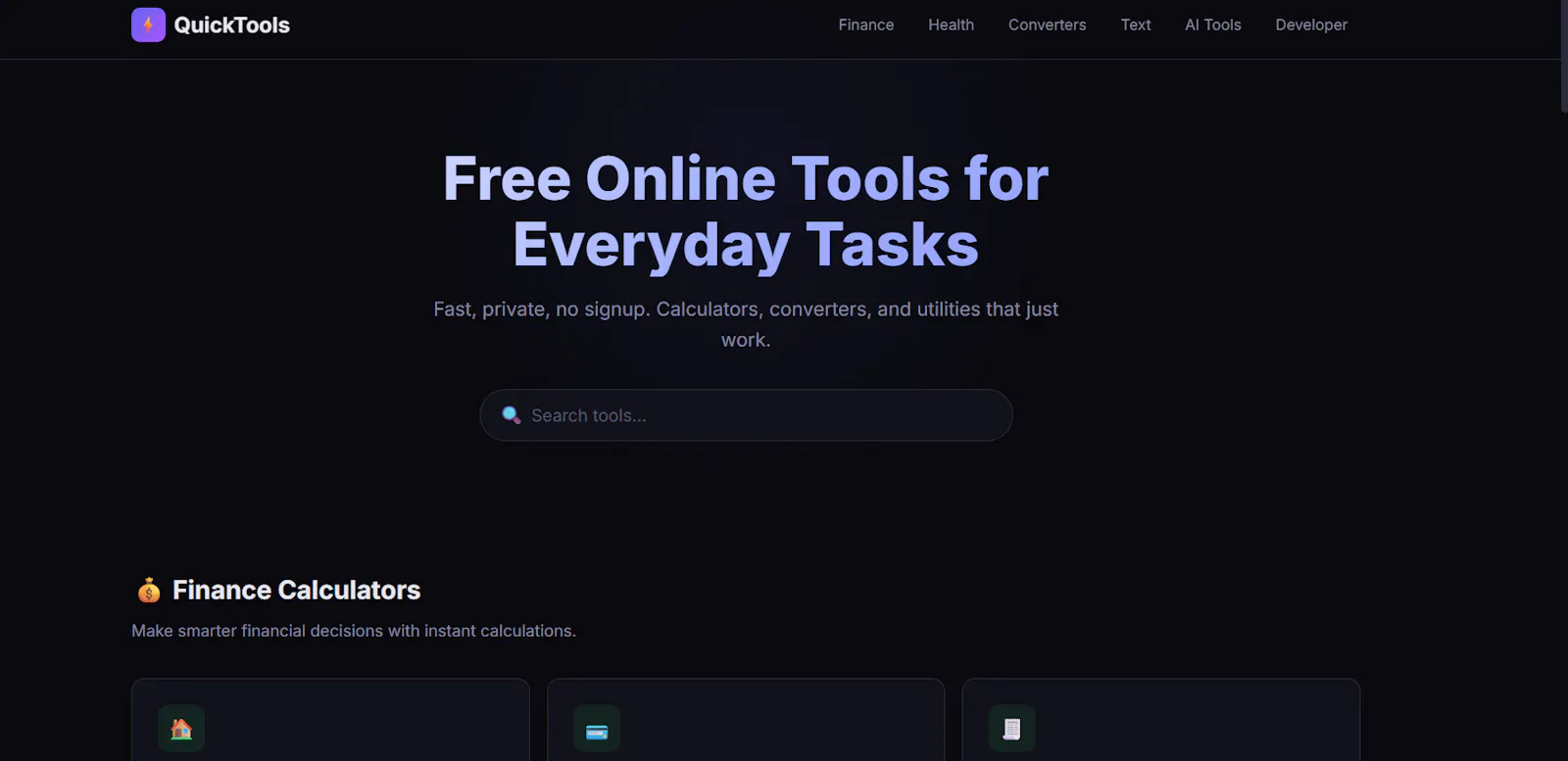 QuickTools screenshot 1