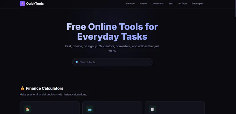 QuickTools screenshot 1