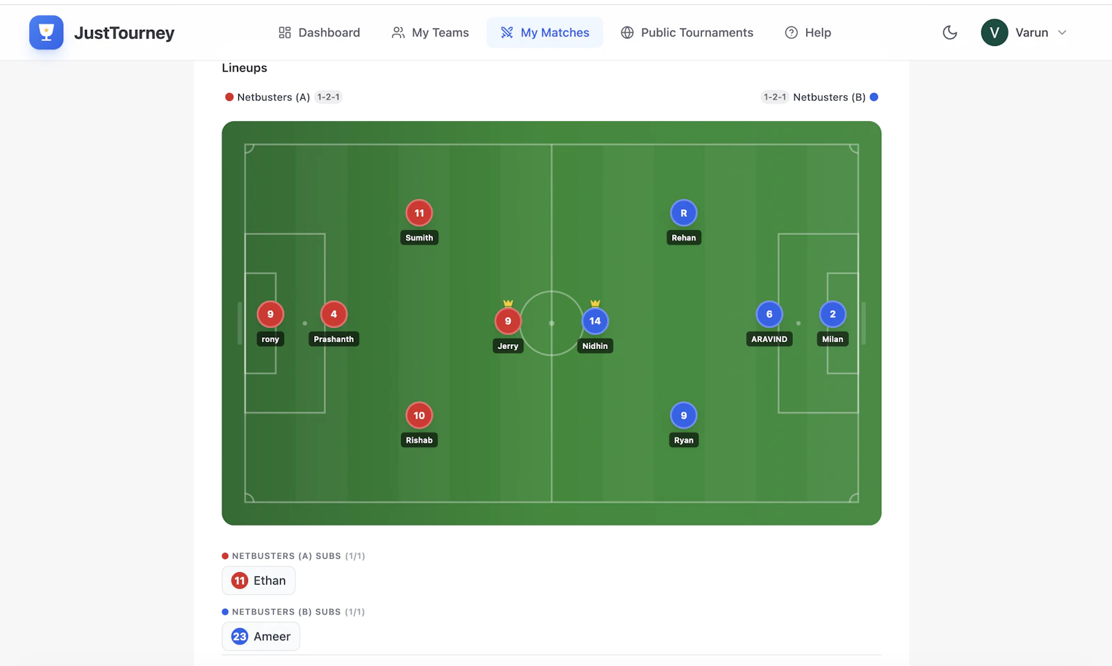 JustTourney screenshot 5