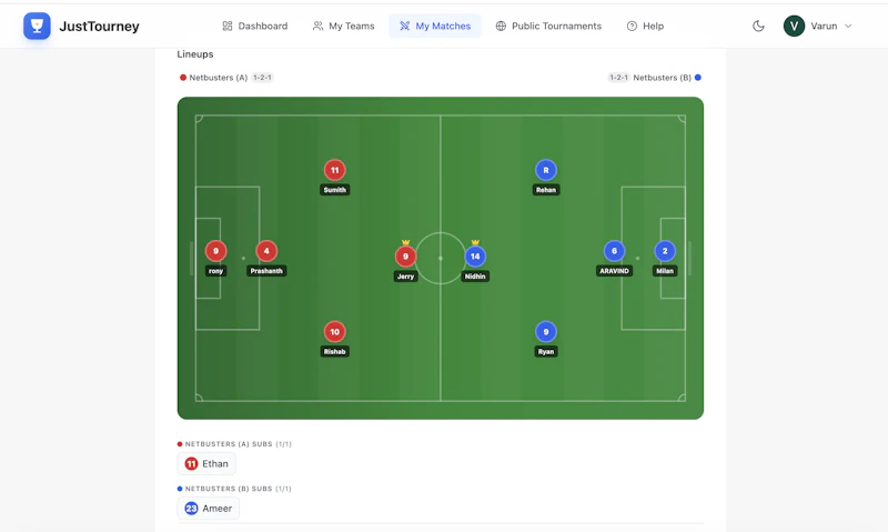JustTourney screenshot 5