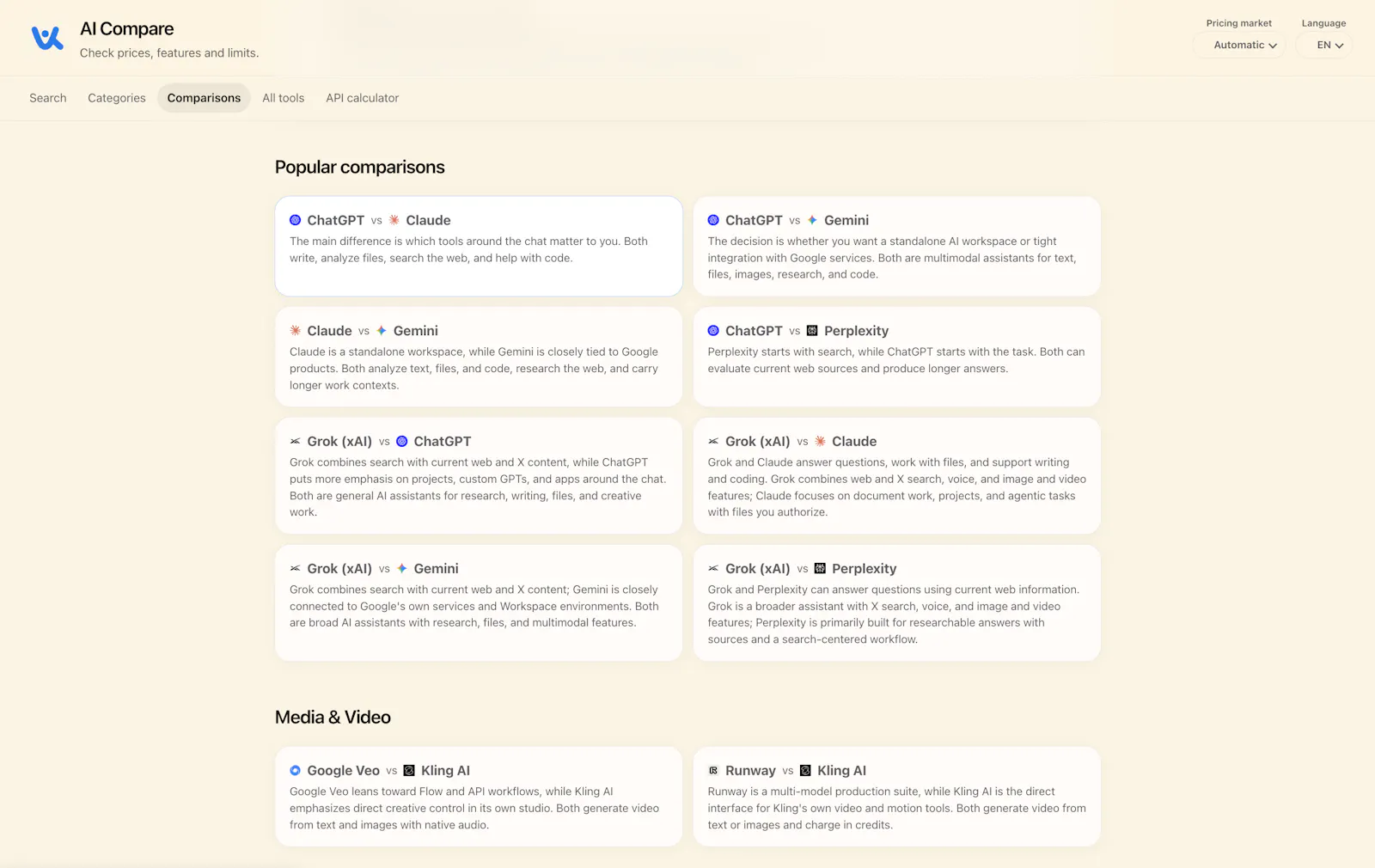 AI Compare screenshot 3