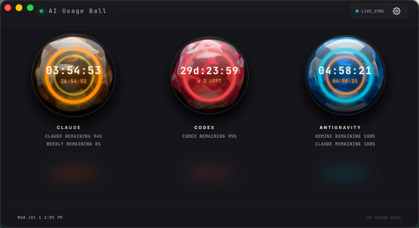 AI Usage Ball screenshot 1