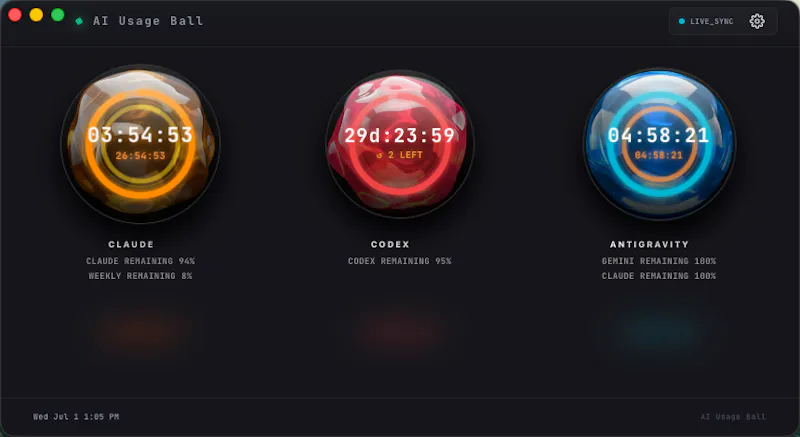 AI Usage Ball screenshot 1