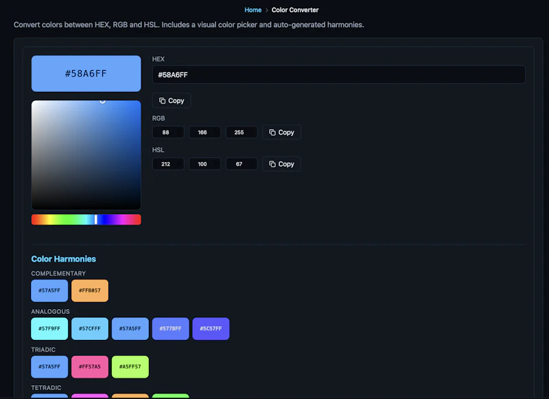 DevUtils screenshot 2