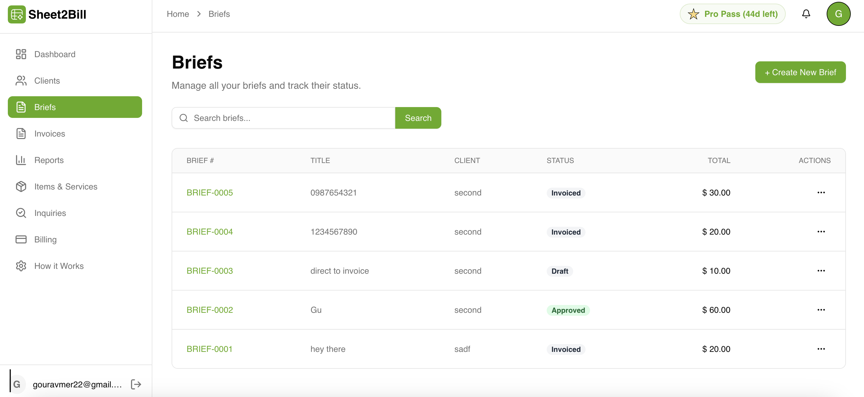 Sheet2bill - Screenshot 2 showing product features and functionality
