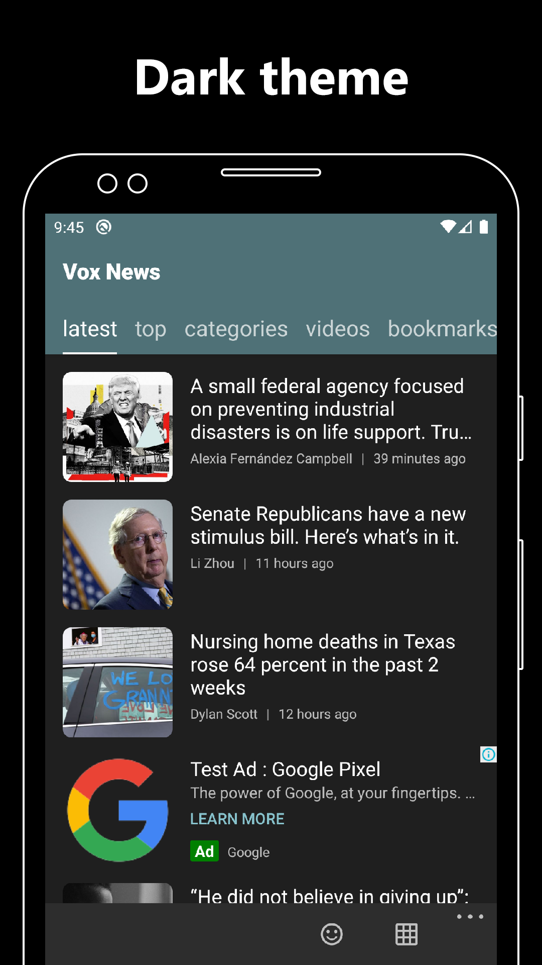 News Reader for Vox News gallery image