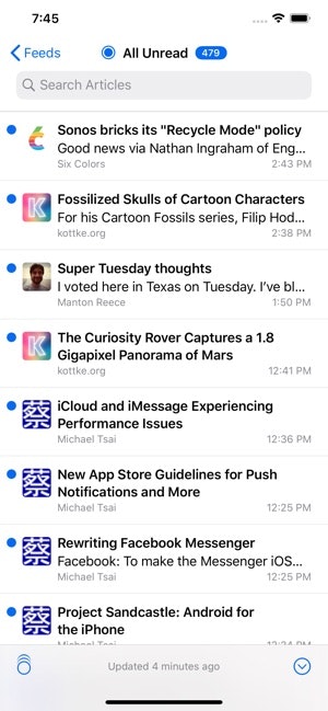 NetNewsWire for iOS gallery image