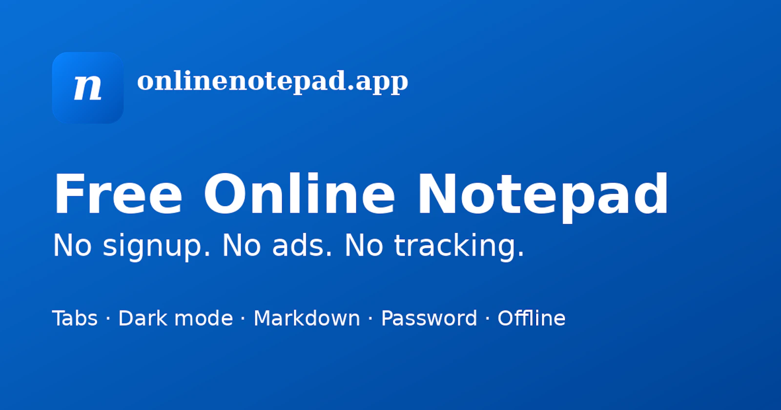 onlinenotepad.app screenshot 1