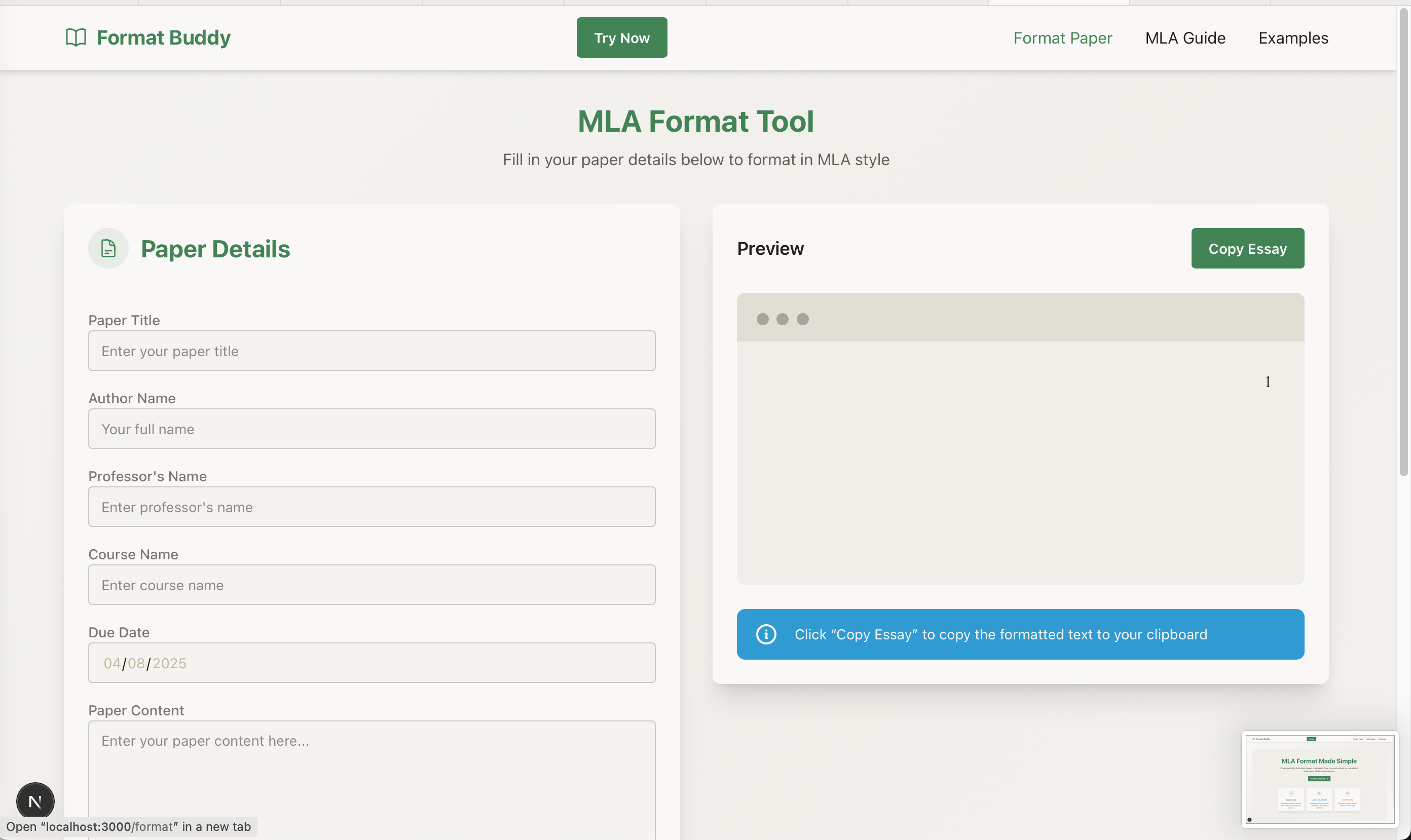 Format Buddy - Auto-format your essays to MLA—instantly media 4