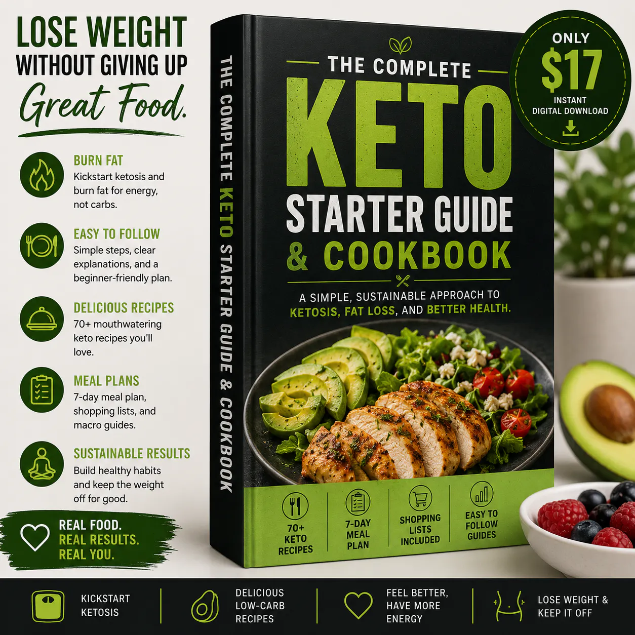 The Complete Keto Starter Guide&Cookbook gallery image