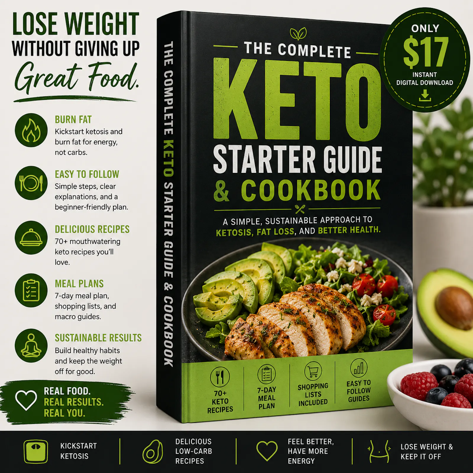 The Complete Keto Starter Guide&Cookbook screenshot 1