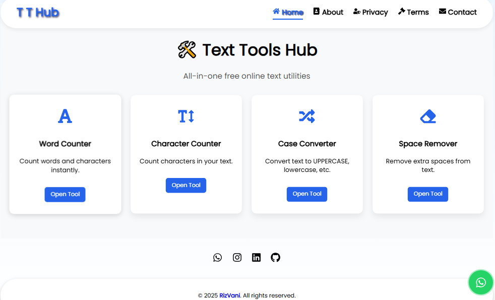 Média Hub de l'outil de texte 1