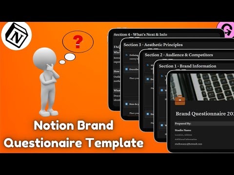 Notion Brand Questionnaire  Template gallery image