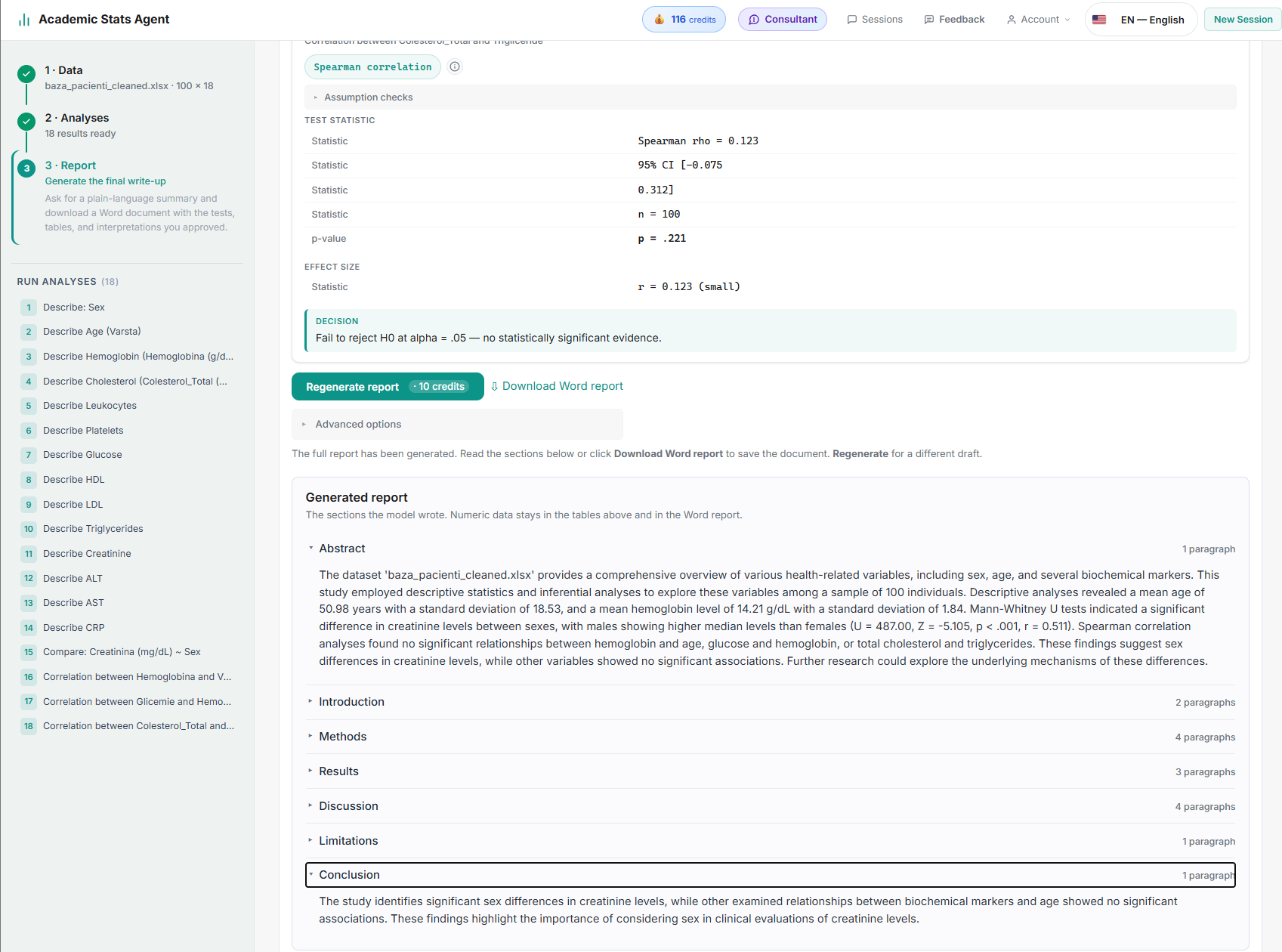 Academic Stats Agent gallery image