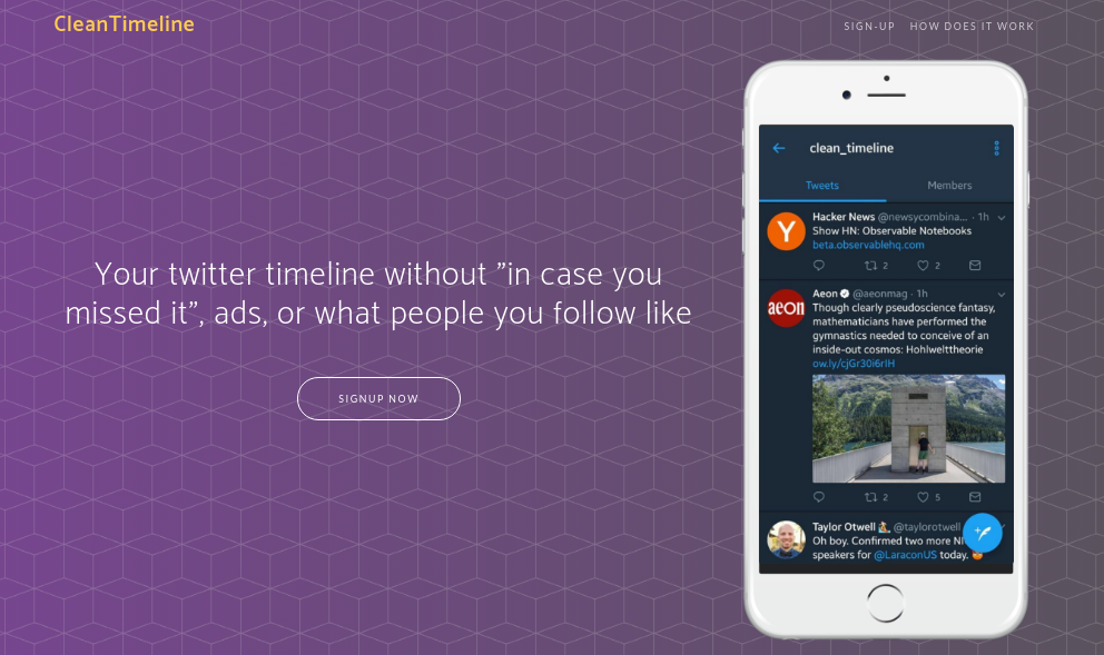 CleanTimeline gallery image