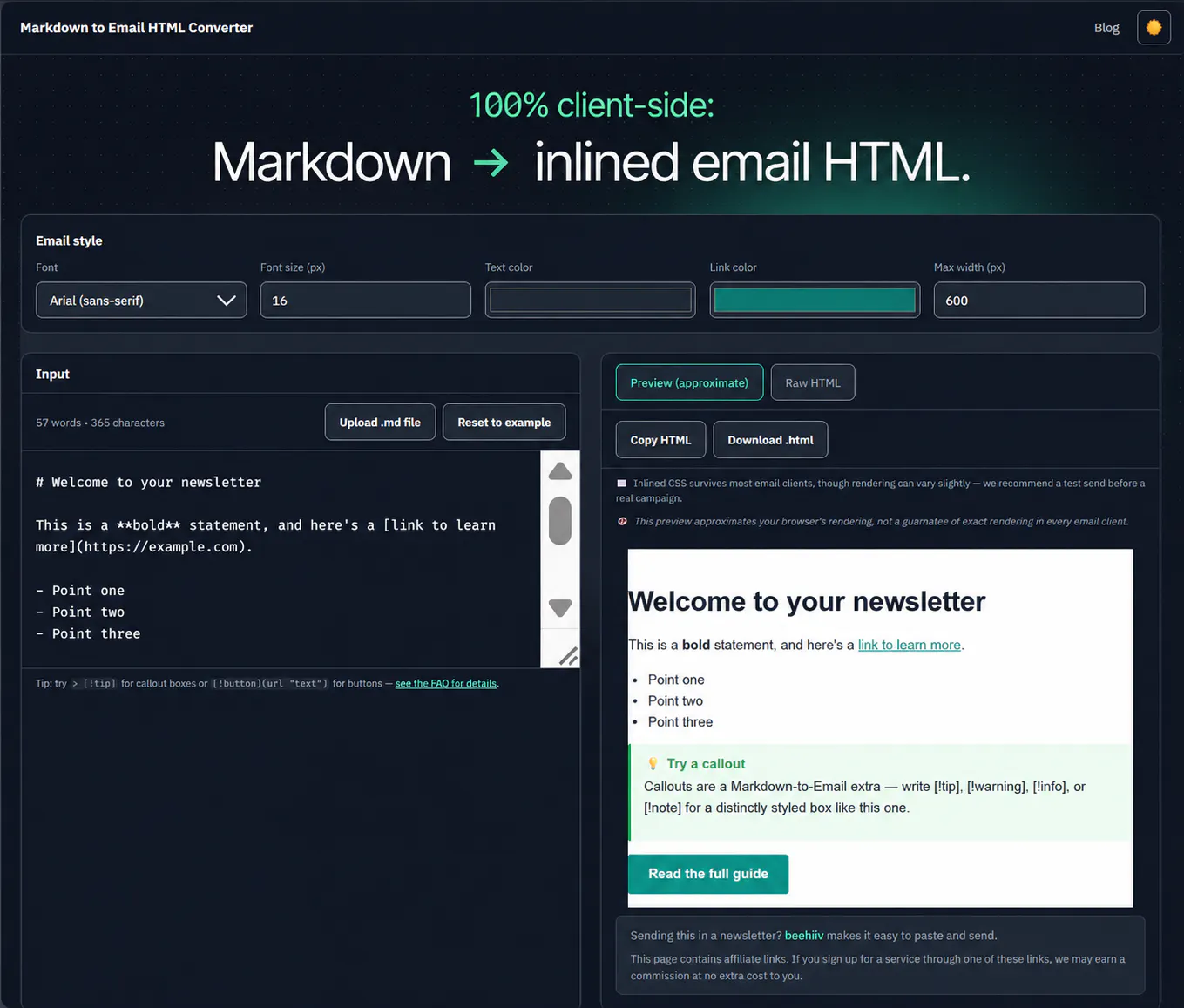 Markdown to Email gallery image