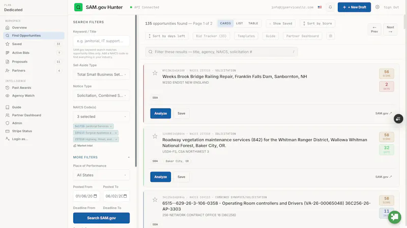 SAM.gov Hunter screenshot 2