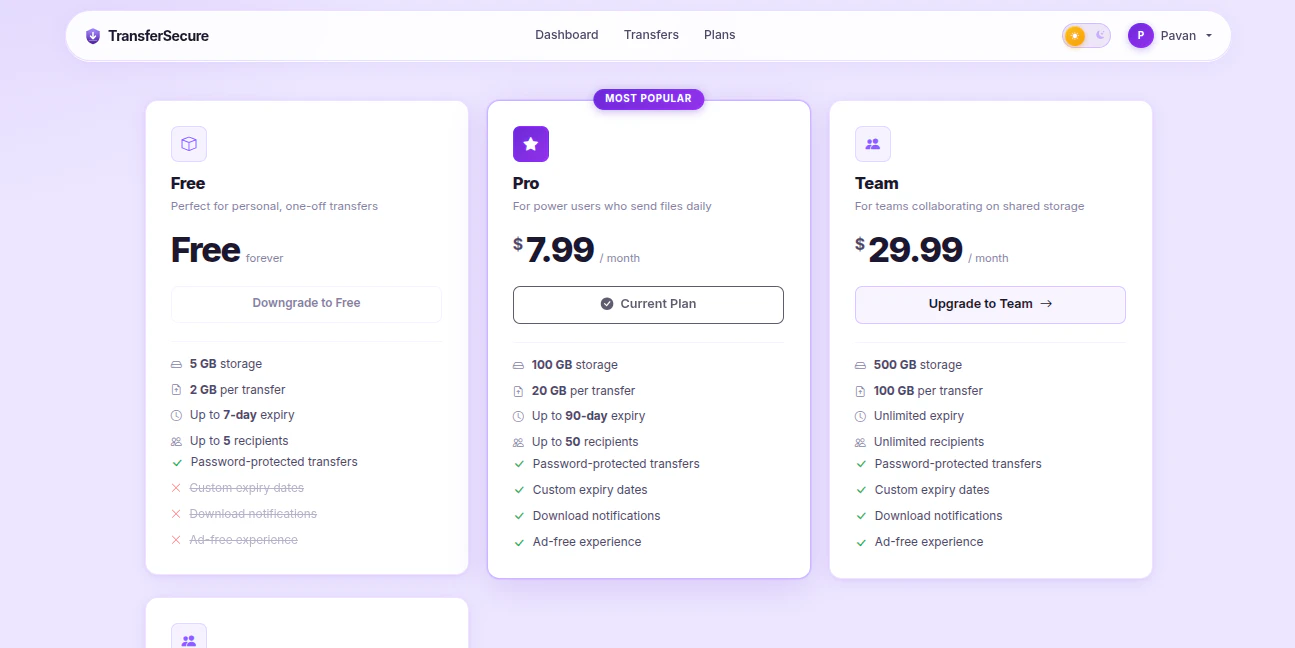 TransferSecure screenshot 4