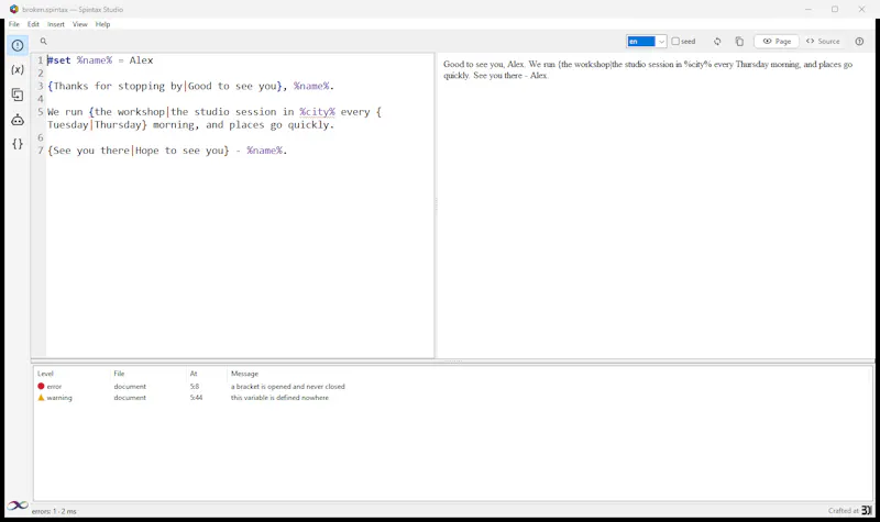 Spintax Studio screenshot 3