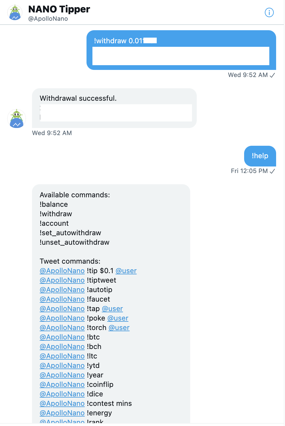 Twitter Tip Bot w/ Nano Digital Currency gallery image