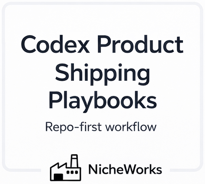 Codex Product Shipping Playbooks