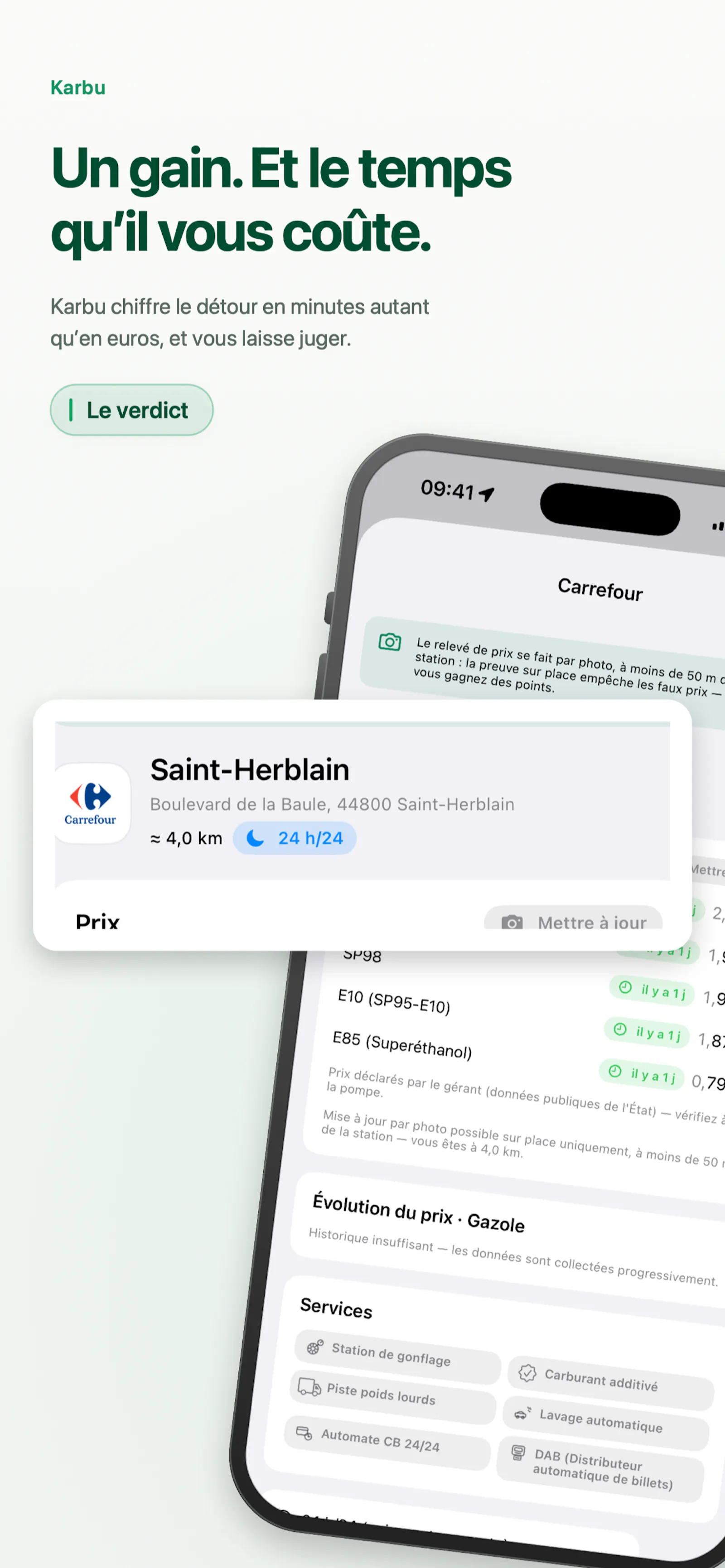 Karbu : Prix des carburants sans détour screenshot 4