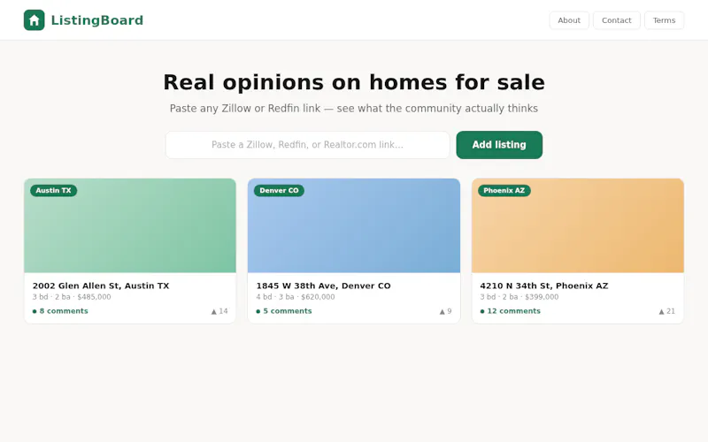 ListingBoard  screenshot 1