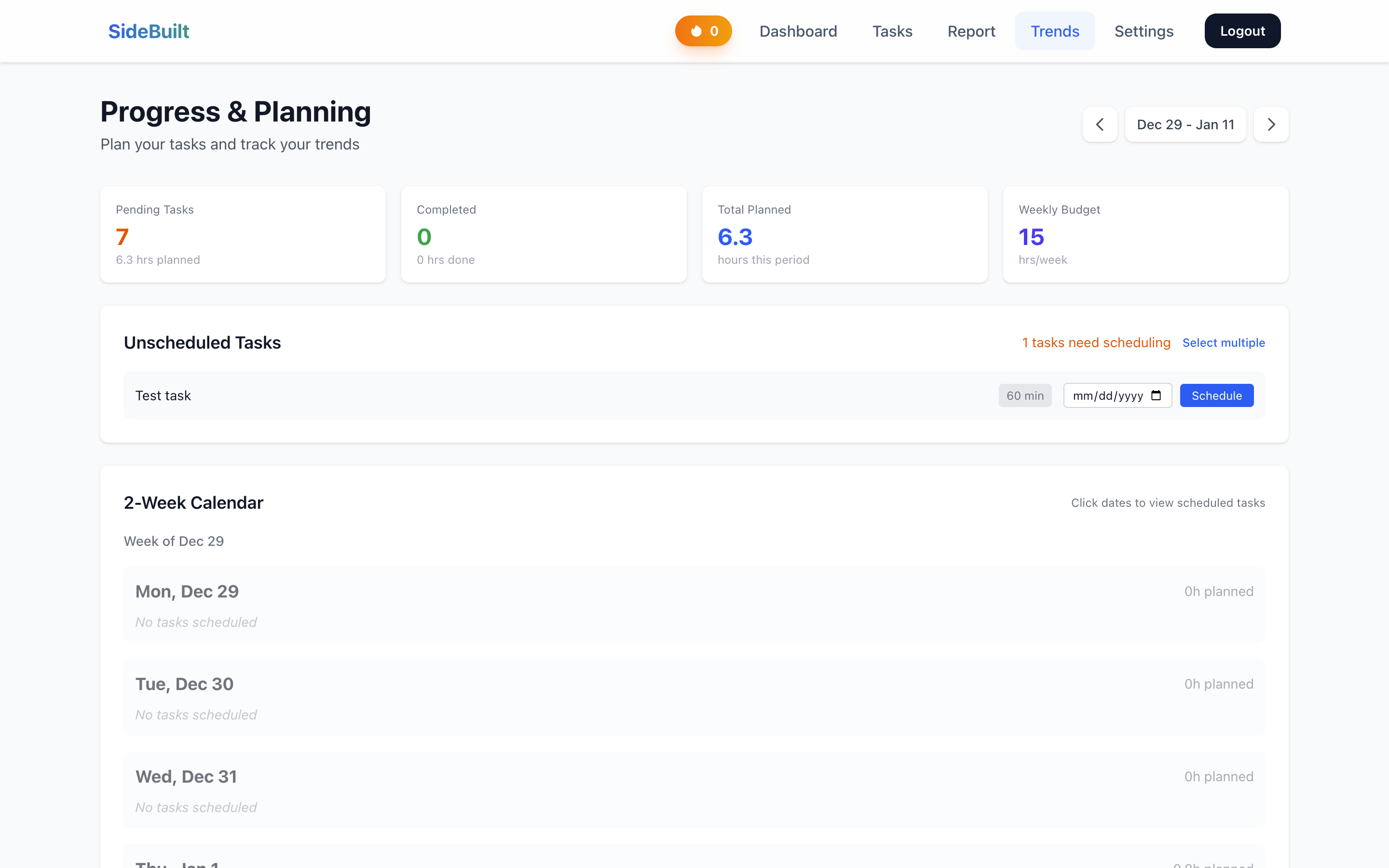 SideBuilt - Screenshot 4 showing product features and functionality