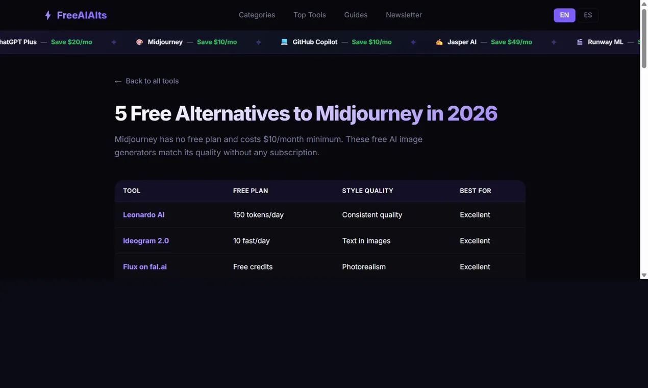 FreeAIAlts gallery image