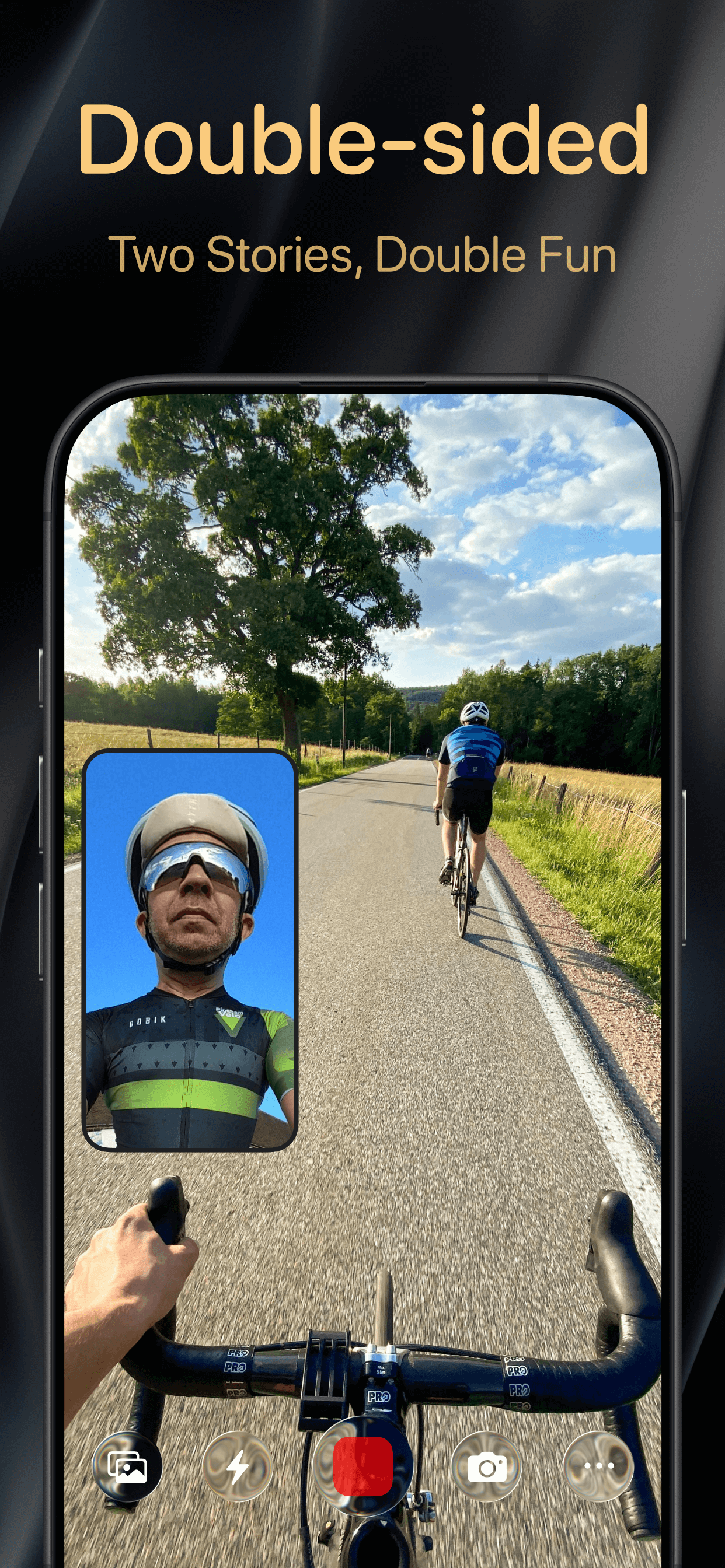 Média 2 camera - Capture double: caméra avant et arrière (iPhone 11, iOS 17) 3
