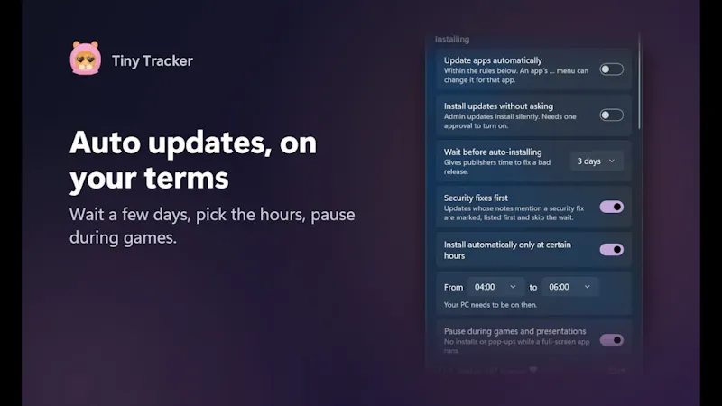  Tiny Tracker screenshot 1 (video preview)