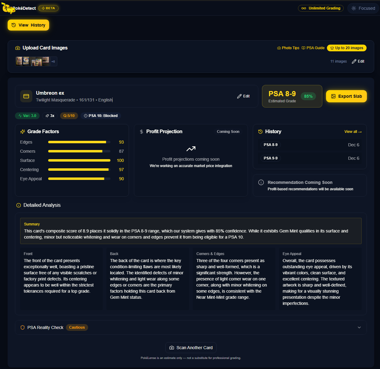 PokéDetect - Screenshot 2 showing product features and functionality
