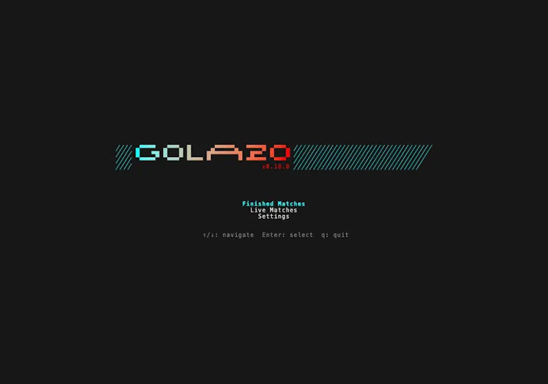 Golazo: football in your terminal screenshot 5