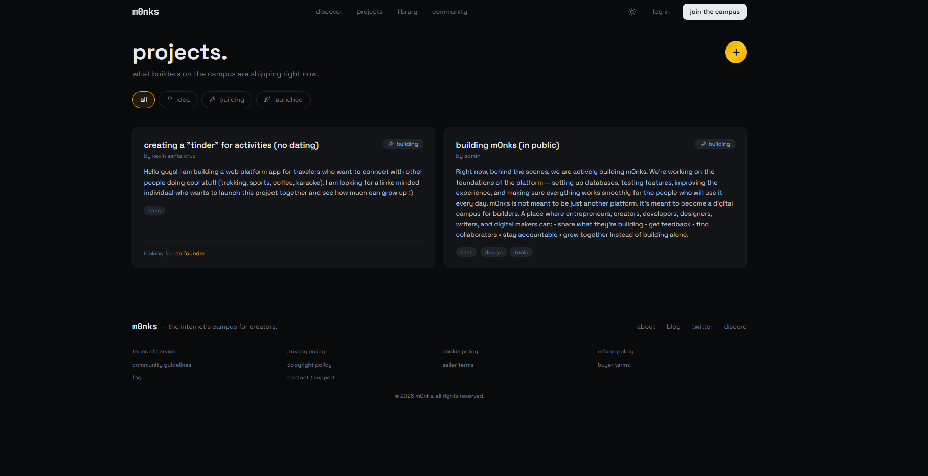 m0nks — the internet campus for creators gallery image