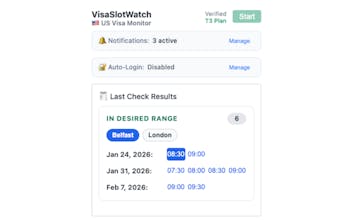 VisaSlotWatch gallery image