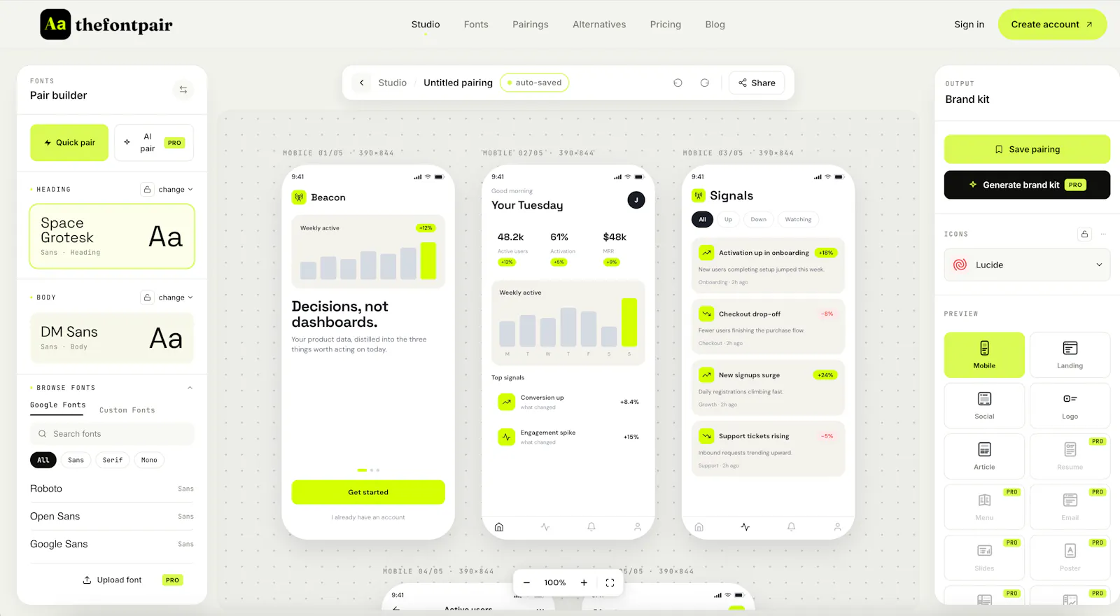 TheFontPair screenshot 3