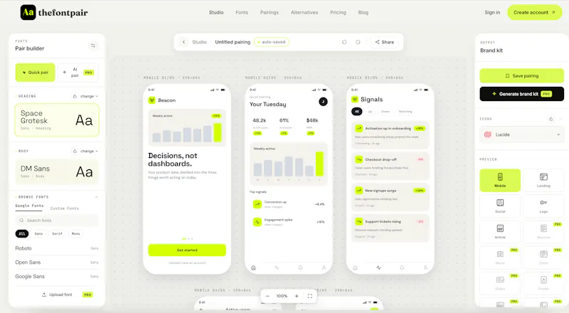 TheFontPair screenshot 3