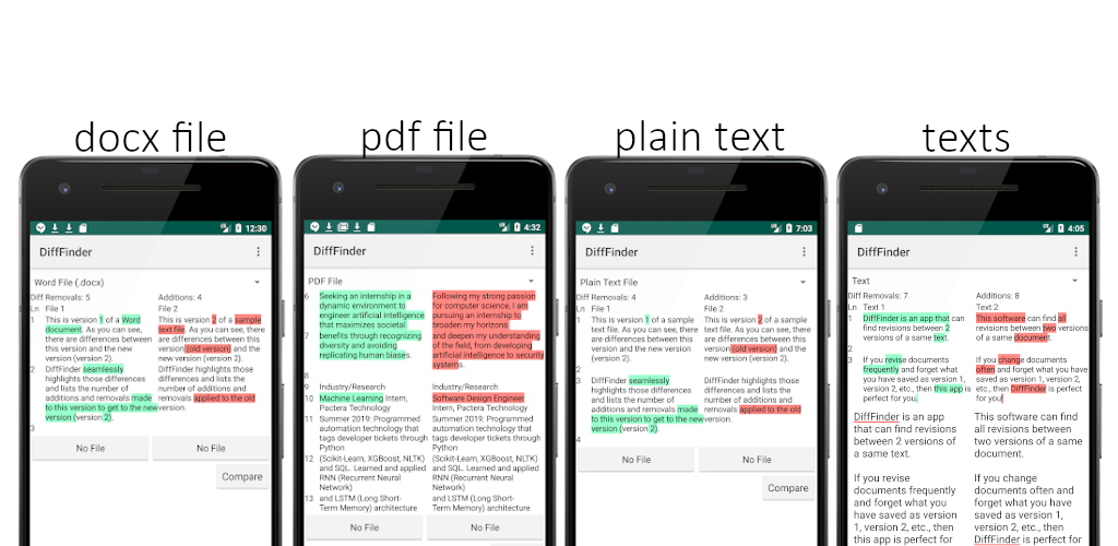 DiffFinder: Compare Files (Android) gallery image