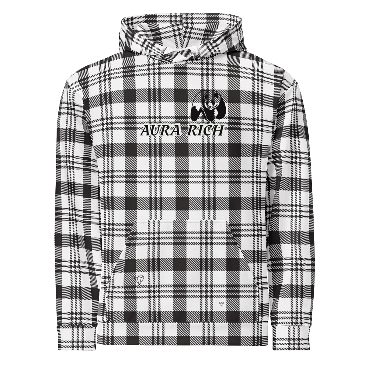 Mídia 1 de Moda de luxo Aura11 - Aura11 Tartan Dreams Unisex Hoodie
