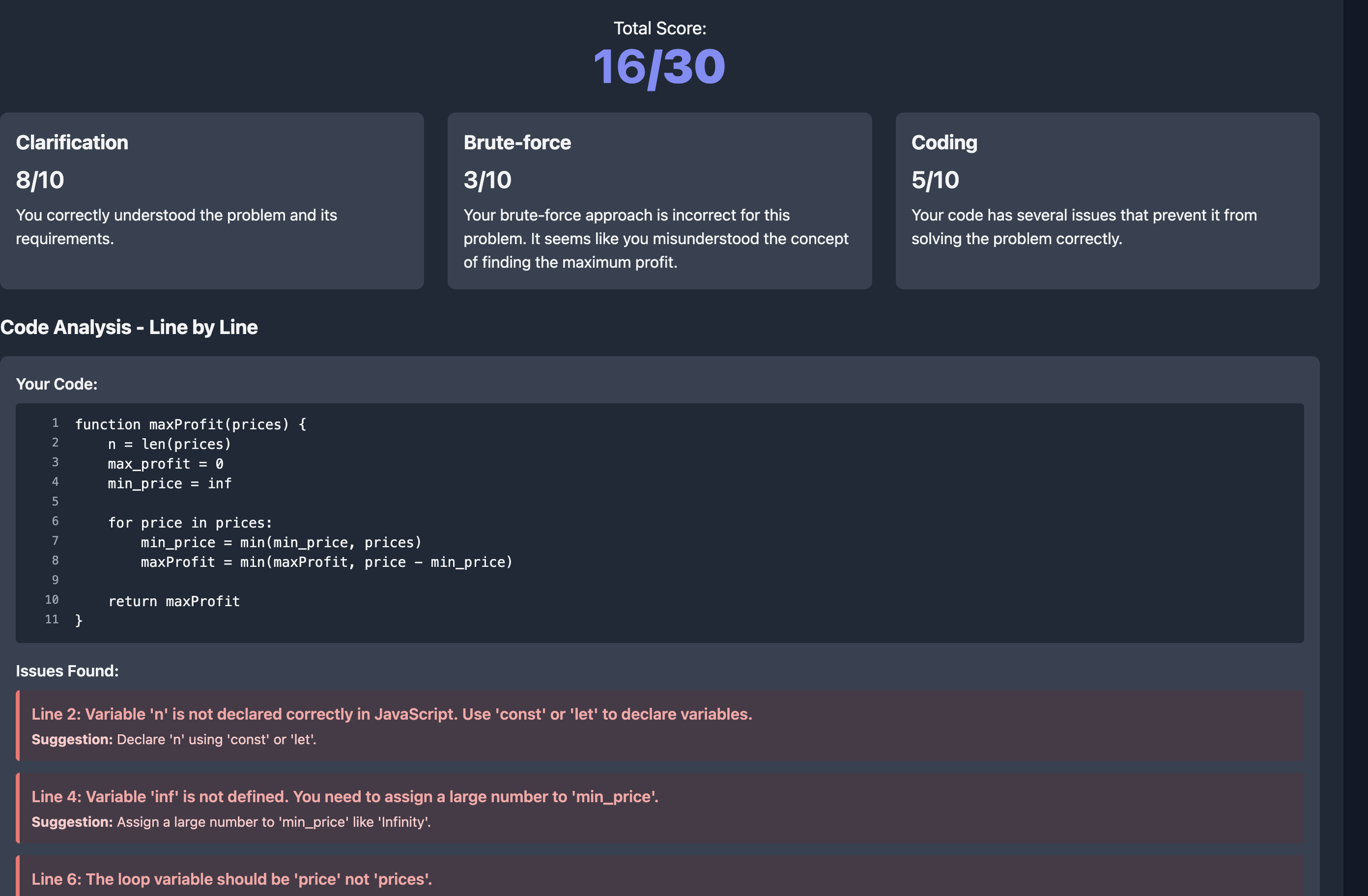 Leetcode'a ajanik alternatif - Leetcoach, bir aracı kodlama röportajı hazırlık platformudur. medya 4