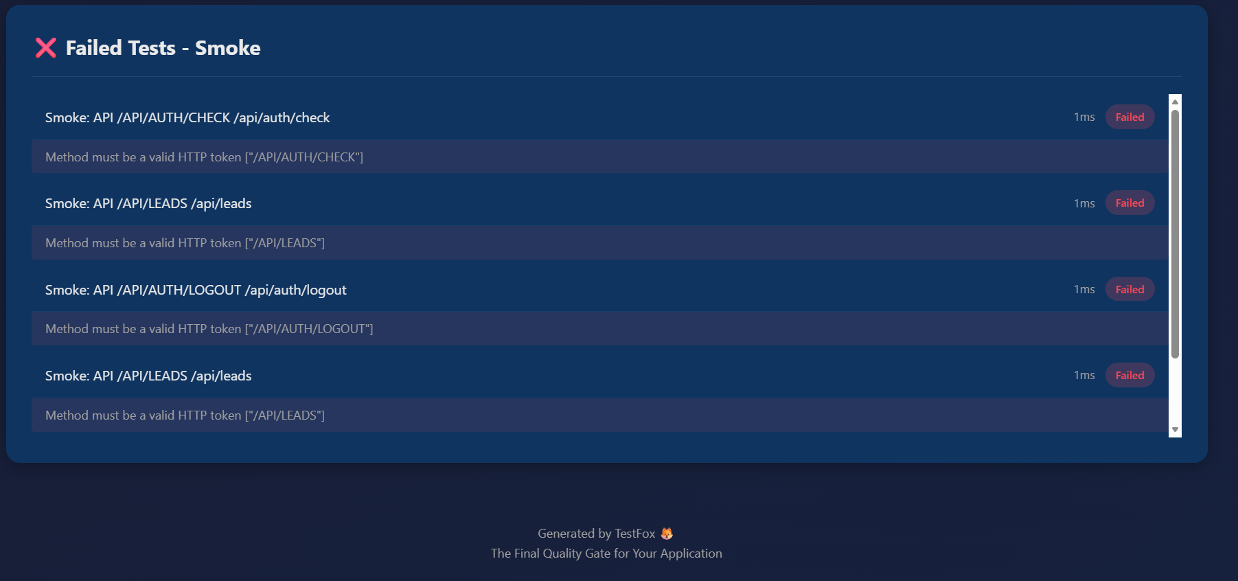 TestFox - The Final Quality Gate ! - Screenshot 5 showing product features and functionality