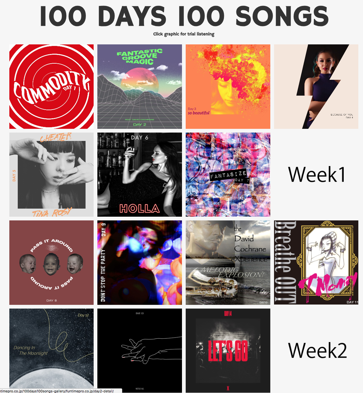 Funtime Productions presents 100 DAYS 100 SONGS : SEASON ONE gallery image