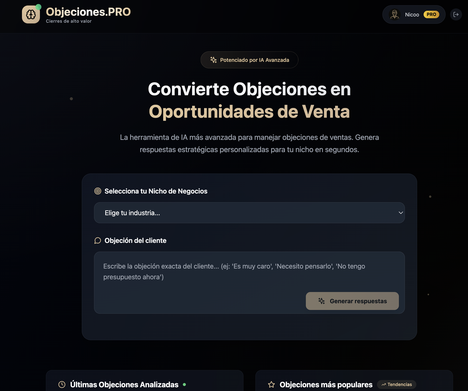 Média Objeciones.PRO - IA pour la gestion des objections 1