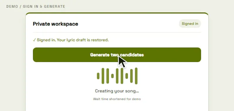 Lyrics to Song AI screenshot 3