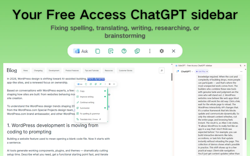 SideGPT screenshot 1