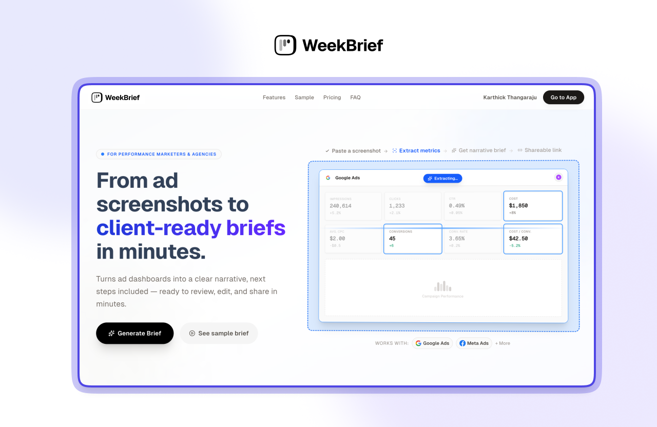 WeekBrief gallery image